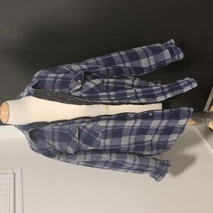 Oversize padded flannel jacket